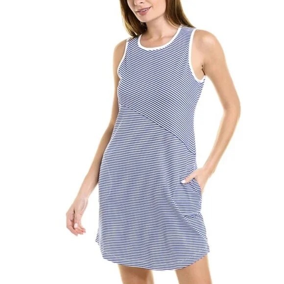 Tommy Bahama Dresses & Skirts - Tommy Bahama IslandZone Aubrey Cassia Navy Blue and White Striped Dress, Large